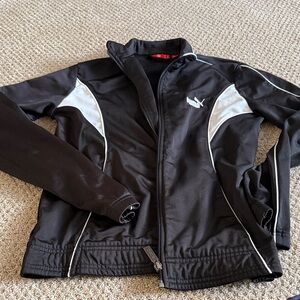 Puma Men's Black and White Performance Jacket